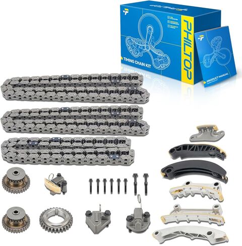 PHILTOP Timing Chain Kit Compatible with Cadillac ATS 2013-2015 3.6L, CTS 2007-2015, SRX 2007-2015, STS 2007-2010 3.6L, STS 2011, XTS 2013-2015 3.6L, XTS 2013-2015 3.6L, XTS 2014-2015 3.6T in Saudi Arabia