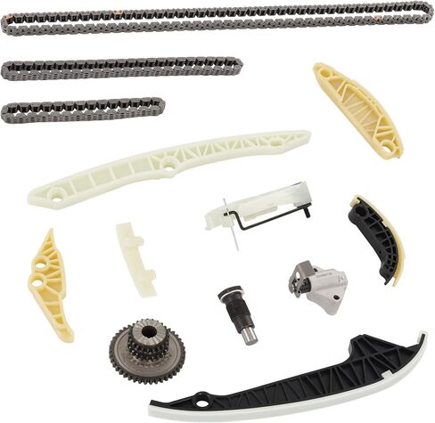 2.0 Engine Timing Chain Kit with Sprocket, Compatible with 2008-2015 Audi A3 A4 A5 A6 TT Allroad Volkswagen GTI Passat CC, Replaces 06H105209AT 06H105209AQ, Fit for DOHC L4 2.0L Engine in Saudi Arabia