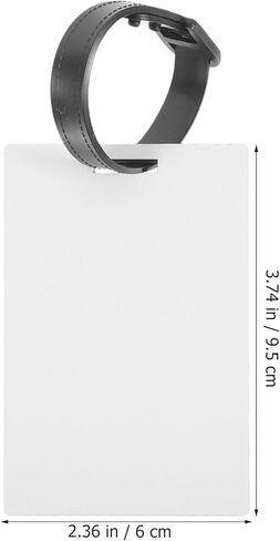 Uonlytech 10pcs Sublimation Heat Transfer Blank Luggage Tags Double-Sided DIY Suitcase Labels for Travel Backpacks and Cruise Bags in Saudi Arabia