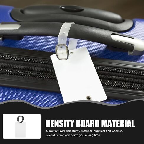 Uonlytech 10pcs Sublimation Heat Transfer Blank Luggage Tags Double-Sided DIY Suitcase Labels for Travel Backpacks and Cruise Bags in Saudi Arabia
