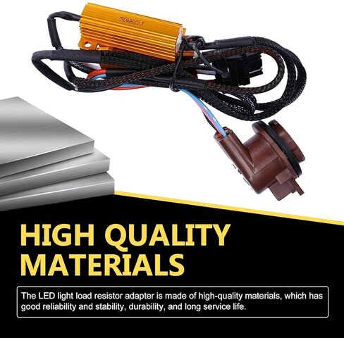 2 PCS Car Bulb Resistor Kit, 50 W 12 V Anti-flicker Brake Light Resistor, T20 3157 3157A 4157 Flashing Error Code Fix Warning Canceller, for Most Cars Suvs (Multicolored) in Saudi Arabia