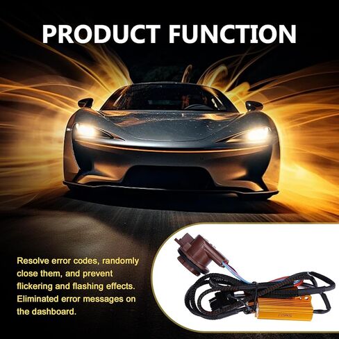 2 PCS Car Bulb Resistor Kit, 50 W 12 V Anti-flicker Brake Light Resistor, T20 3157 3157A 4157 Flashing Error Code Fix Warning Canceller, for Most Cars Suvs (Multicolored) in Saudi Arabia