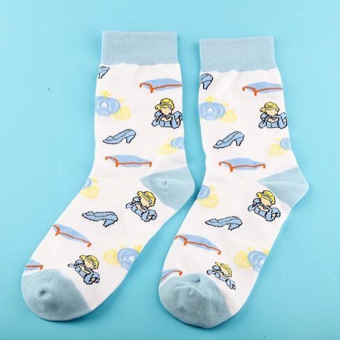 PWHAOO 1 زوج جوارب الأميرة السحرية هدية حفلة الأميرة حكايات فيلم مستوحاة من فيلم Merch هدية لمحبي الأفلام in Saudi Arabia