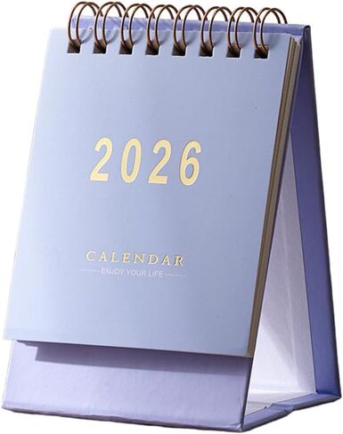 Mini Desk Calendar, Runs from January 2026 All the Way until June 2027 Monthy Small Desktop Calendar,18 Months Standing Flip Small Desktop Calendars,Academic Year Planner for Home Office School in Saudi Arabia