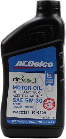 ACDelco GM Original Equipment 10-9329 (19432321) dexos1� GEN 3 Full Synthetic 5W-30 Motor Oil - 1 qt (Pack of 12) in Saudi Arabia