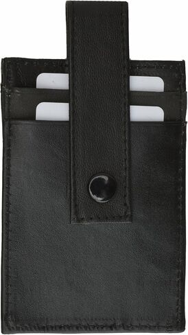 Genuine Leather Snap On Belt Id Holder in Saudi Arabia