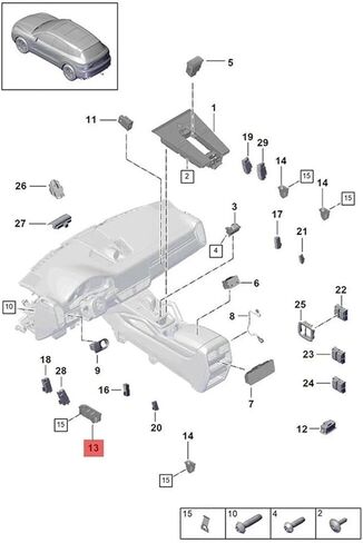 971959858C Left Driver Master Power Window Switch Compatible With Porsche 971 959 858 C HUO Panamera Cayenne 2017-2021 in Kuwait