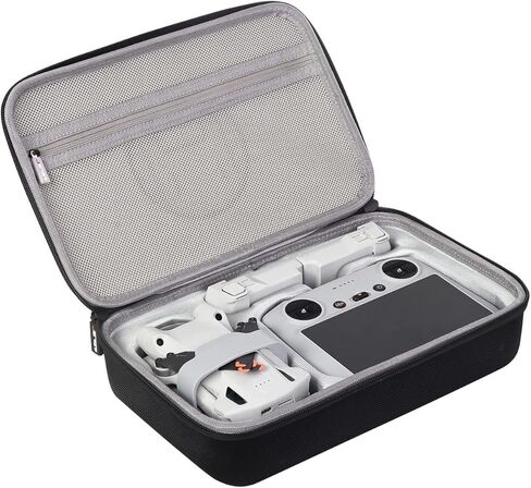 JSVER Carrying Case for DJI Mini 4 Pro EVA Hard Shell Protective Case for DJI Mini 4 Pro/Mini 3/Mini 3 Pro Travel Bag for Mini 4 Pro Fly More Combo Accessories Drone Case (DJI RC-2/RC-N2 Controller) in Saudi Arabia