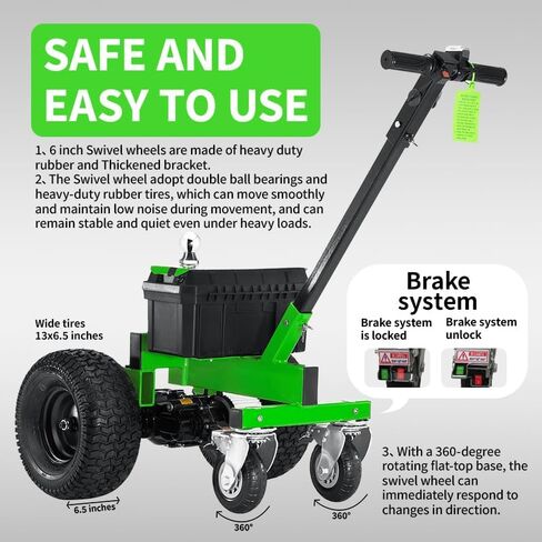 Electric Trailer Dolly Power 3600 lbs Towing Max 600 lbs Tongue Weight Hitch Ball 2"&1-7/8" DC 24V 850W 9Ah w/Heavy for Duty Commercial Utility, Dolly Valet, RV Campers in Saudi Arabia