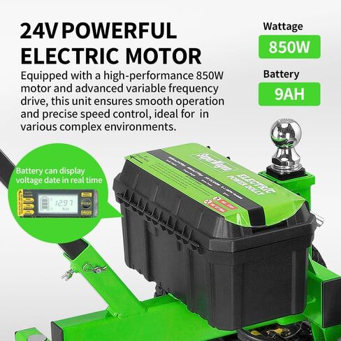 Electric Trailer Dolly Power 3600 lbs Towing Max 600 lbs Tongue Weight Hitch Ball 2"&1-7/8" DC 24V 850W 9Ah w/Heavy for Duty Commercial Utility, Dolly Valet, RV Campers in Saudi Arabia