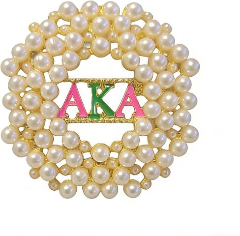 1908 Number Brooch,Pearl Rhinestone Brooch Pin AKA Sorority Gifts for Women Greek Organization Lapel Pin AKA Accessories Sisterhood Gift for Sorority Events, Graduations,Weddings in Saudi Arabia