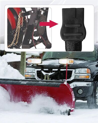 4 Pin Salt Spreader Power Cable Fit for Fisher Western SNOWEX Salt Spreader, Salt Spreader Battery Power Cable Wiring Harness with Dust Cover Replace 48808 in Saudi Arabia