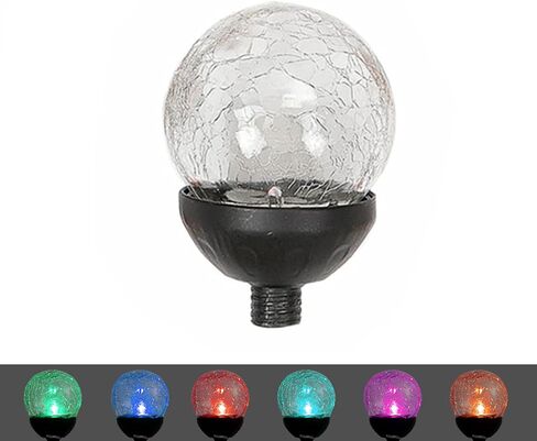 Wind Spinners for Yard and Garden-Wind Sculptures & Spinners 75 in Garden Kinetic Art with Solar Powered Multi-Color Glass Ball Light for Yard Garden Backyard Lawn Decorations in Kuwait