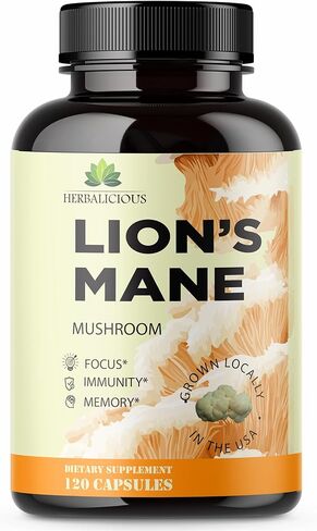 مستخلص عرف الأسد 4 أونصة سائلة - صبغة مكملات الفطر الطبيعية للدماغ والذاكرة والوضوح العقلي والتركيز - دعم المناعة - تركيبة عالية الفعالية - كمية تكفي لمدة 90 يومًا in Kuwait