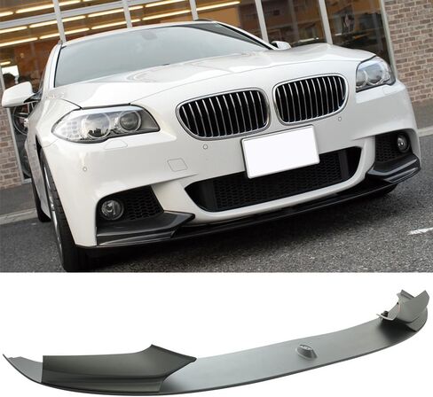 Front Bumper Lip Compatible with 2011-2016 BMW F10 5 Series, Performance Style Unpainted PP Air Dam Chin Protector Front Bumper Lip by IKON MOTORSPORTS, 2012 2013 2014 2015 in Saudi Arabia