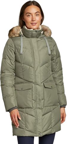 سترة Eddie Bauer النسائية لودج Cascadian Down Parka، باذنجاني، X-Large in Saudi Arabia