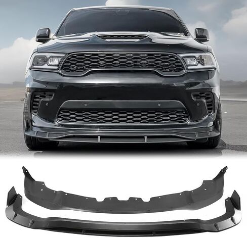 FREEMOTOR802 Front Bumper Lip Splitter Compatible with 2021-2025 Dodge Durango | Hellcat Style Matte Black PP Air Dam Chin Spoiler Lower Protector 5PCS in Saudi Arabia