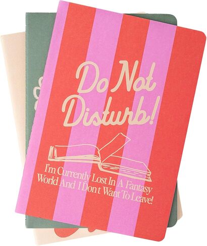 ban.do Rough Draft Notebook Journal Set of 3, Soft Cover Stitch Notebooks with 32 Lined Pages Each (Pastries and Books) in Saudi Arabia