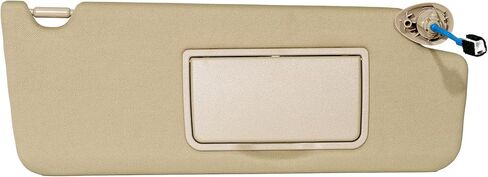 واقي الشمس من الجانب الأيمن للراكب متوافق مع Honda Pilot 2017-2021، Ridgeline 2018-2020، حاجب الشمس مع مرآة وإضاءة فانيتي، استبدل PN. 83230-TG7-A12ZA، حاجب الشمس باللون البيج على الجانب الأيمن للراكب in Kuwait