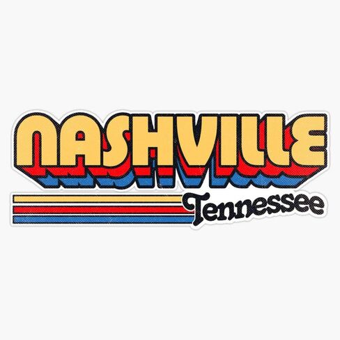 Magnet Nashville Tn City Stripes Magnet Vinyl Decal Sticker 5" in Saudi Arabia