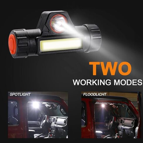 cartaoo Upgrade Roll Bar Grab Handles with Dome Light for Jeep Gladiator Accessories, Premium Paracord Grips Fit 2.0-4.0 Inch Rods CJ YJ TJ JK JL & Gladiator JT 1945-2023 (Blue 4pcs) in Kuwait