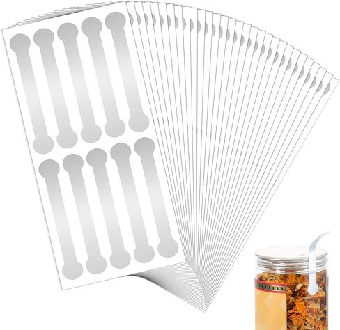 300 PCS Silver Tamper Evident Stickers Tamper Proof Tape Security Labels 0.5 X 2.9 Inch Bottle Sealing Tape for Food Packaging, Bottles, Envelopes in Saudi Arabia