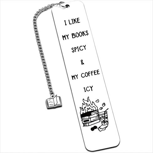 Spicy Book Marks for Reading Women, Friendship Birthday Gifts for Women, Coffee Lovers Gift Ideas for Readers, Book Loves, Book Club Gifts, Funny ChristmasGifts, Book Accessories in Kuwait