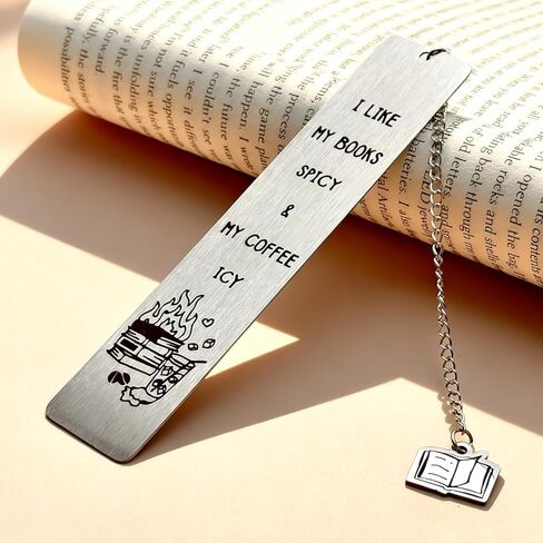 Spicy Book Marks for Reading Women, Friendship Birthday Gifts for Women, Coffee Lovers Gift Ideas for Readers, Book Loves, Book Club Gifts, Funny ChristmasGifts, Book Accessories in Kuwait
