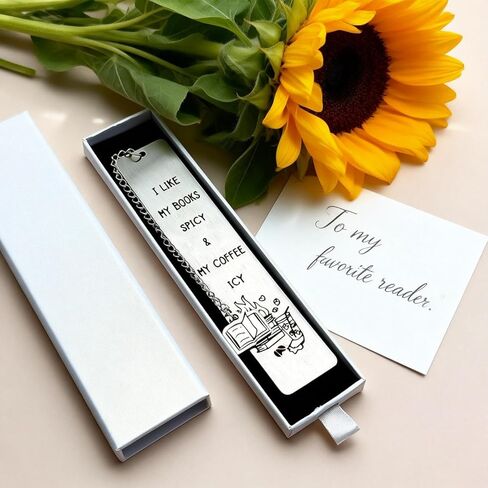 Spicy Book Marks for Reading Women, Friendship Birthday Gifts for Women, Coffee Lovers Gift Ideas for Readers, Book Loves, Book Club Gifts, Funny ChristmasGifts, Book Accessories in Kuwait