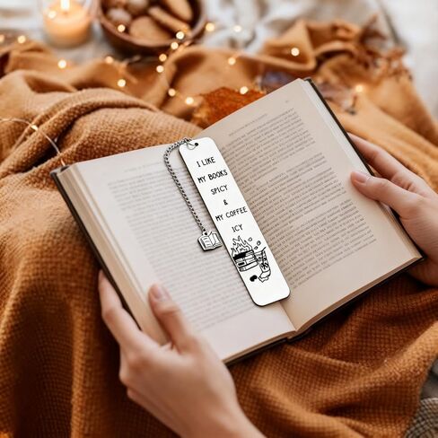 Spicy Book Marks for Reading Women, Friendship Birthday Gifts for Women, Coffee Lovers Gift Ideas for Readers, Book Loves, Book Club Gifts, Funny ChristmasGifts, Book Accessories in Kuwait