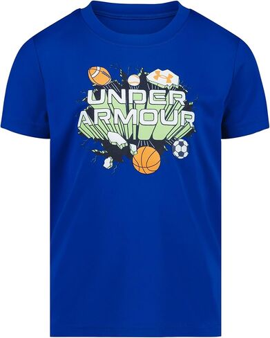Under Armour Boys Short Sleeve Sports Graphic T-Shirt, Lightweight & Breathable, Relaxed Fit in Saudi Arabia