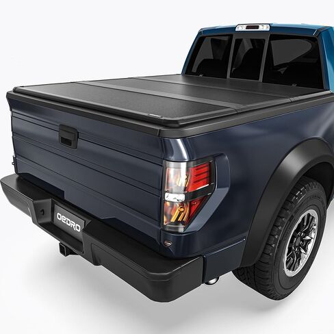 OEDRO FRP Hard Tri-fold Tonneau Cover Fits for Toyota Tundra 2022 2023 2024 2025 2026 (Excl. Trail) 5.5ft Bed with Deck Rail System, Weather-Resistant in Saudi Arabia