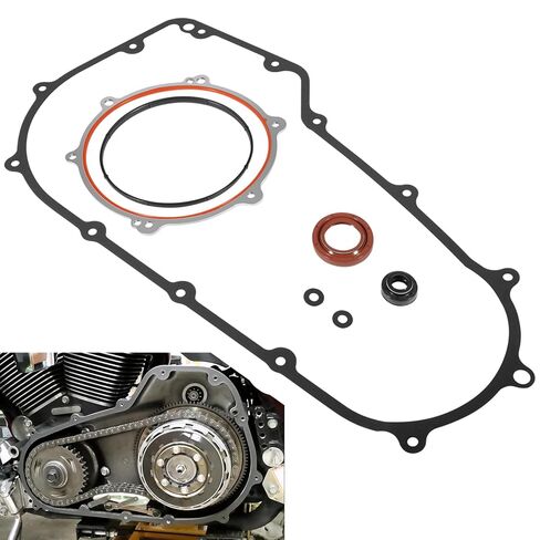 Primary Cover Gasket Kit for Harley Davidson 2006-2017 Road King Street Glides Electra Glide Ultra Limited FLHT Softail, Replace# 63859-95B 34901-07 17369-06 12066 12052A 34934-06 in Saudi Arabia