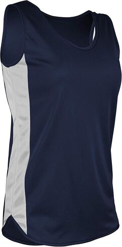 TR980W Women's Athletic Lightweight Single Ply Track Singlet with Side Panels in Saudi Arabia
