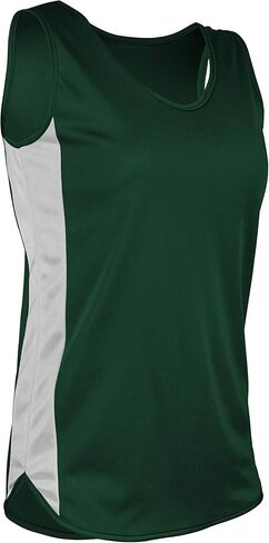 TR980W Women's Athletic Lightweight Single Ply Track Singlet with Side Panels in Saudi Arabia