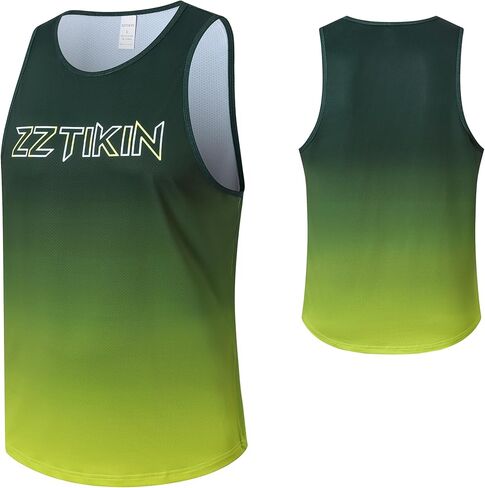 Men's Quick-Dry Tank top, Suitable for Running, Gym Workout, Sports-Type Muscle, Cooling Fabric Sleeveless Shirt in Saudi Arabia