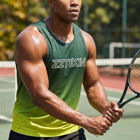 Men's Quick-Dry Tank top, Suitable for Running, Gym Workout, Sports-Type Muscle, Cooling Fabric Sleeveless Shirt in Saudi Arabia
