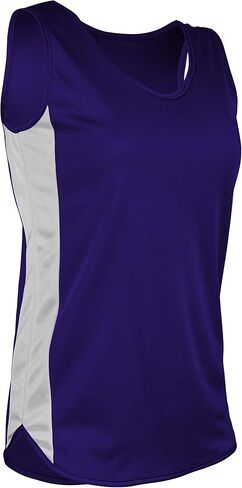 TR980W Women's Athletic Lightweight Single Ply Track Singlet with Side Panels in Saudi Arabia