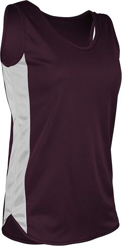 TR980W Women's Athletic Lightweight Single Ply Track Singlet with Side Panels in Saudi Arabia