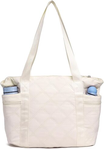 Puffer Tote Bag for Women, Lightweight Puffy Quilted Tote Bag Work Nurse Bag Shoulder Handbag for Travel, Gym in Saudi Arabia