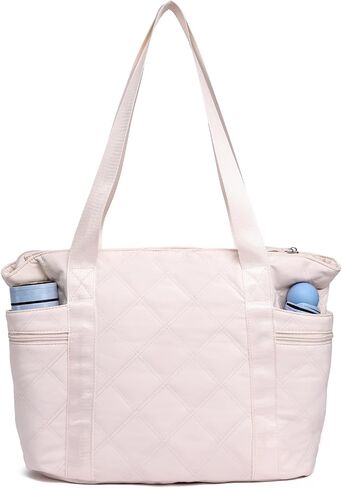 Puffer Tote Bag for Women, Lightweight Puffy Quilted Tote Bag Work Nurse Bag Shoulder Handbag for Travel, Gym in Saudi Arabia