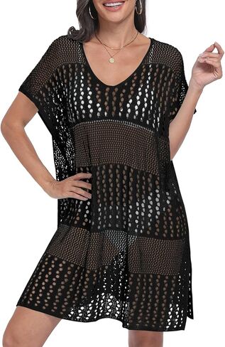 ملابس السباحة النسائية من Yincro، ملابس السباحة المصنوعة من الكروشيه لتغطية الشاطئ وأغطية الصيف لملابس السباحة in Kuwait