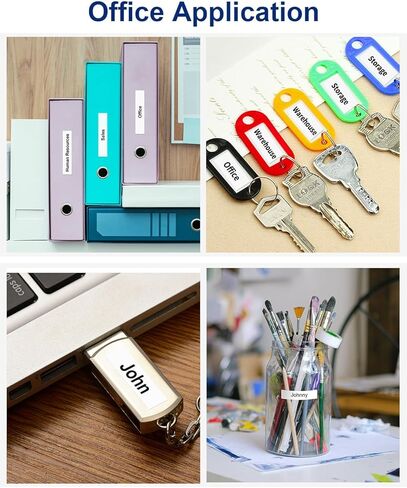 استبدال عبوات صانع الملصقات Dymo 3PK 91331 (شريط بلاستيكي 1/2 بوصة × 13 بوصة) + 3PK 18771 (ملصق حديد على القماش 1/2 بوصة × 6.5 بوصة للقماش)، متوافق مع عبوات Dymo Letratag LT-100T 100H، أسود على أبيض in Saudi Arabia