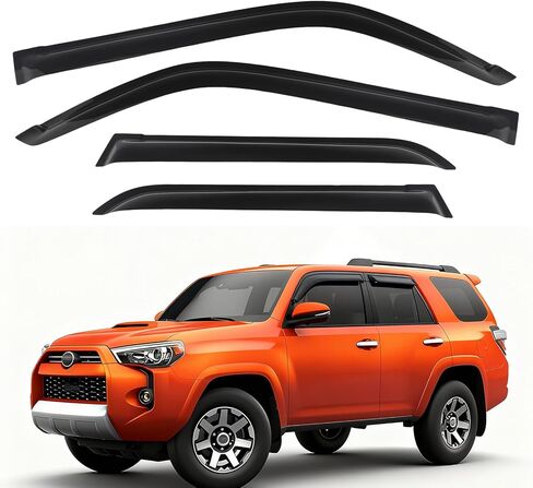 Window Rain Guards for Toyota 4runner 2010-2024 Window Visors Out-Channel Tape-On Style Side Wind Deflector for 4runner Accessories (for 10-24) in Saudi Arabia