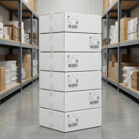 WIFTREY 9X6X4 Shipping Box White Set of 25, 9 x 6 x 4 Corrugated Cardboard Box for Packaging Small Business, Literature Mailer in Kuwait