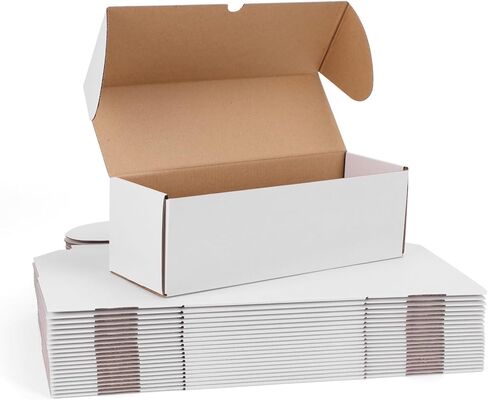 WIFTREY 9X6X4 Shipping Box White Set of 25, 9 x 6 x 4 Corrugated Cardboard Box for Packaging Small Business, Literature Mailer in Kuwait