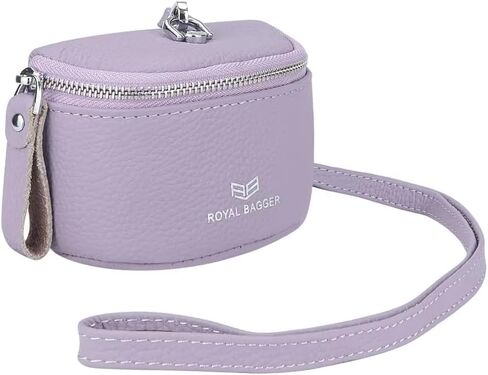 Royal Bagger Cute Mini Coin Purse for Women - RFID Blocking, Genuine Leather Change Pouch Fashion Simple Storage Bag 2900 (Pink) in Saudi Arabia