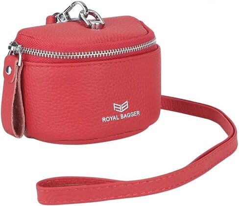 Royal Bagger Cute Mini Coin Purse for Women - RFID Blocking, Genuine Leather Change Pouch Fashion Simple Storage Bag 2900 (Pink) in Saudi Arabia