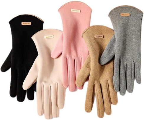 Winter Wool Gloves for Women Men Half Finger Gloves with Touchscreen Fingers Soft Knit for Cycling Sports Outdoor in Saudi Arabia