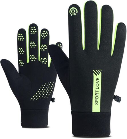 Women’s Winter Warm Thermal Touchscreen Thick Windproof Hand Back Waterproof Anti-Slip Gloves for Women Cold Weather Cycling in Saudi Arabia